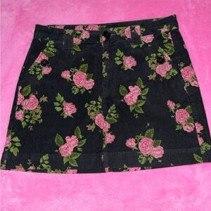 Wild Fable Floral Corduroy Skirt